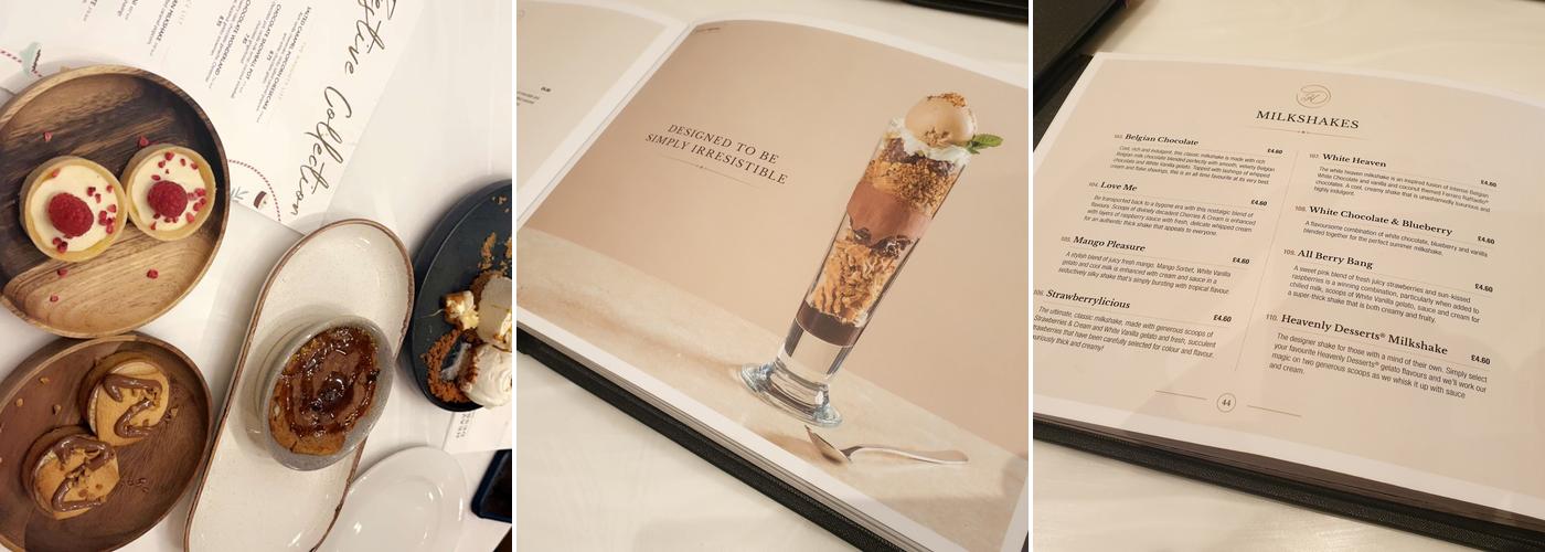 Heavenly Desserts Rushden Lakes Menu