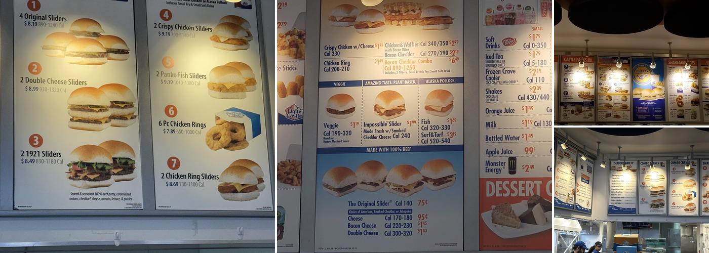 White Castle Menu