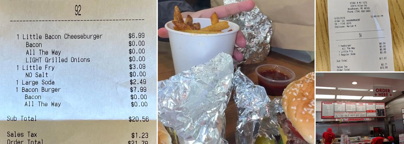 Five Guys Menu