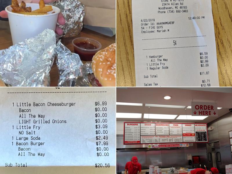 Five Guys Menu