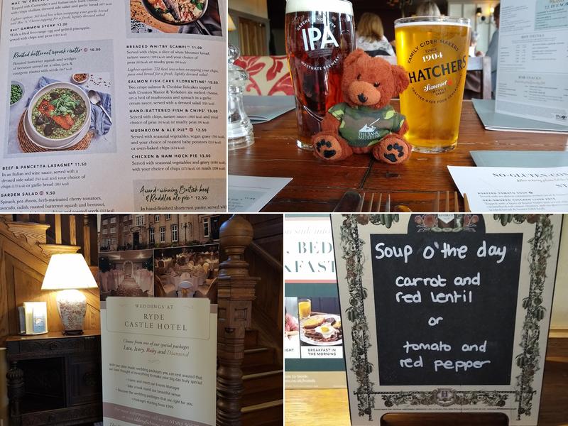 The Ryde Castle Menu