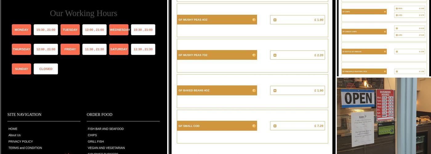 The Trawlerman Fish Bar Menu