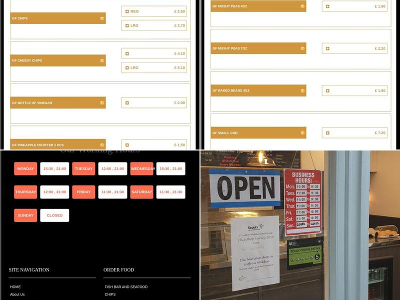 The Trawlerman Fish Bar Menu
