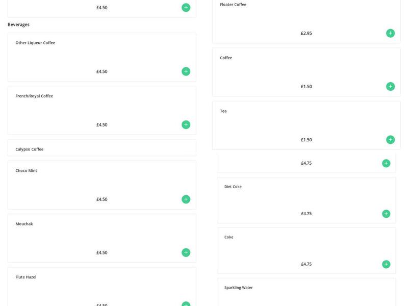 Indigo Indian Dining Menu