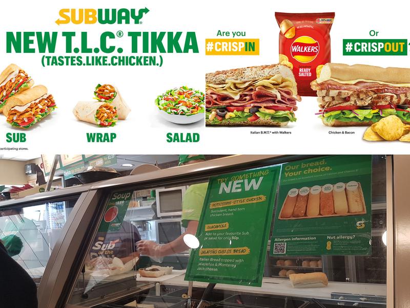 Subway Menu