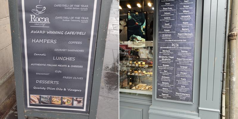 Rocca Italian Deli Menu