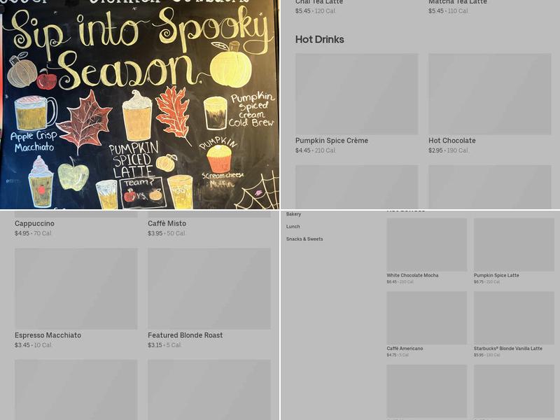 Starbucks Menu