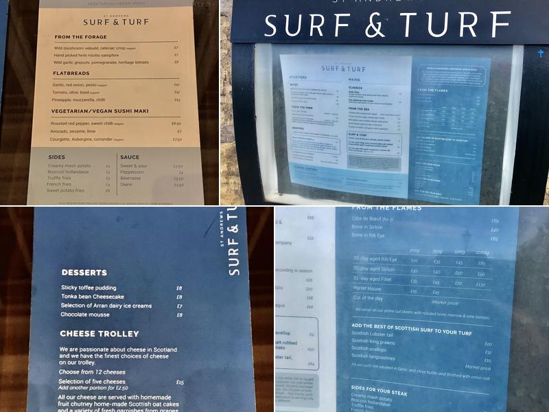 Surf & Turf Menu