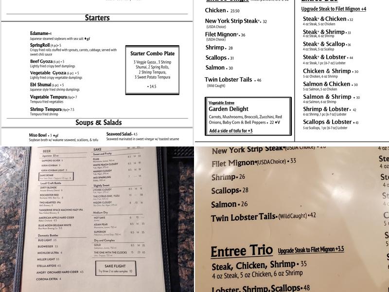 Hibachi House Grill & Bar Menu