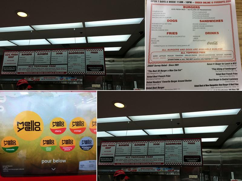 Five Guys Menu