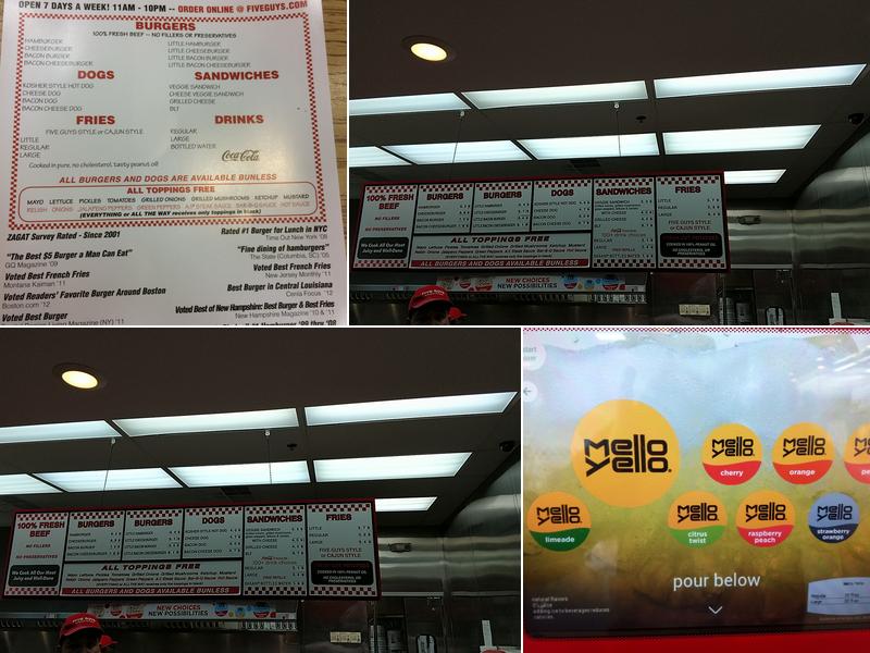 Five Guys Menu