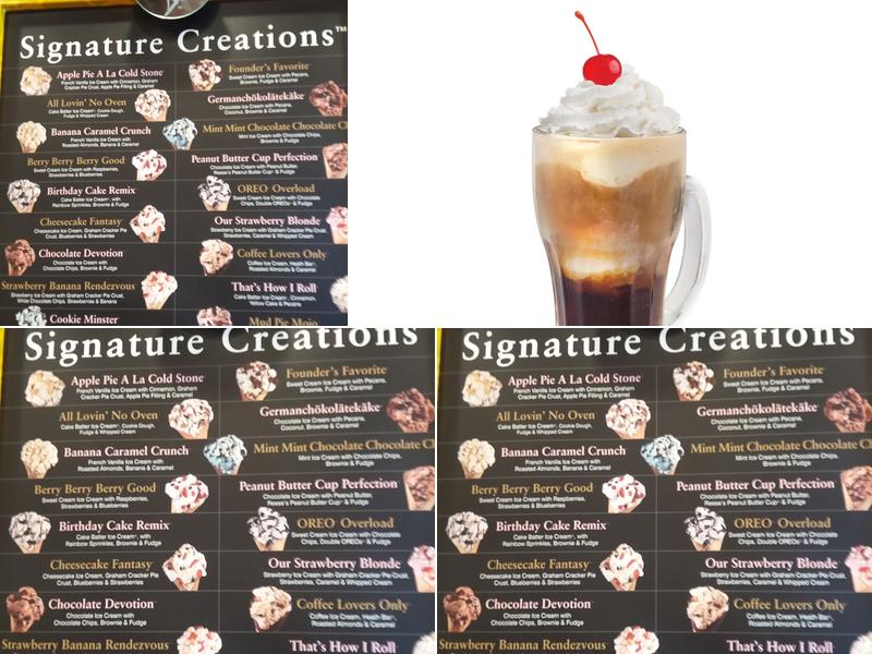 Cold Stone Creamery Menu