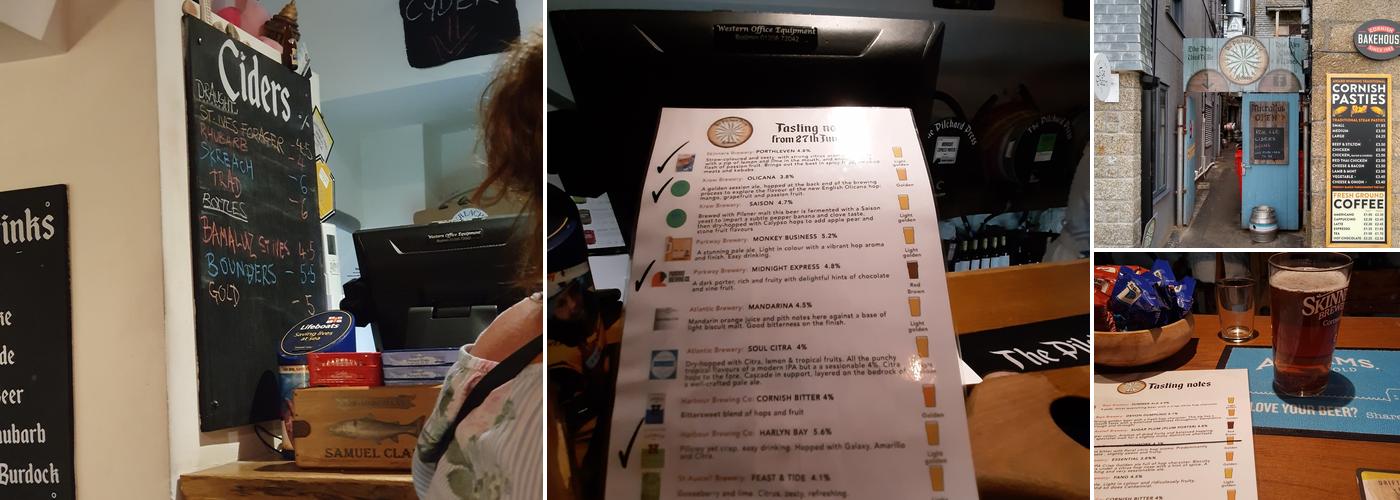 Pilchard Press Alehouse Menu