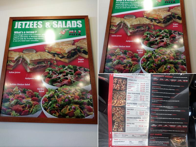 Jet's Pizza Menu