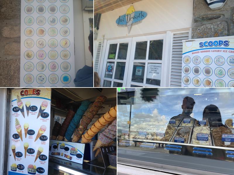 Jus' Desserts St Ives Menu