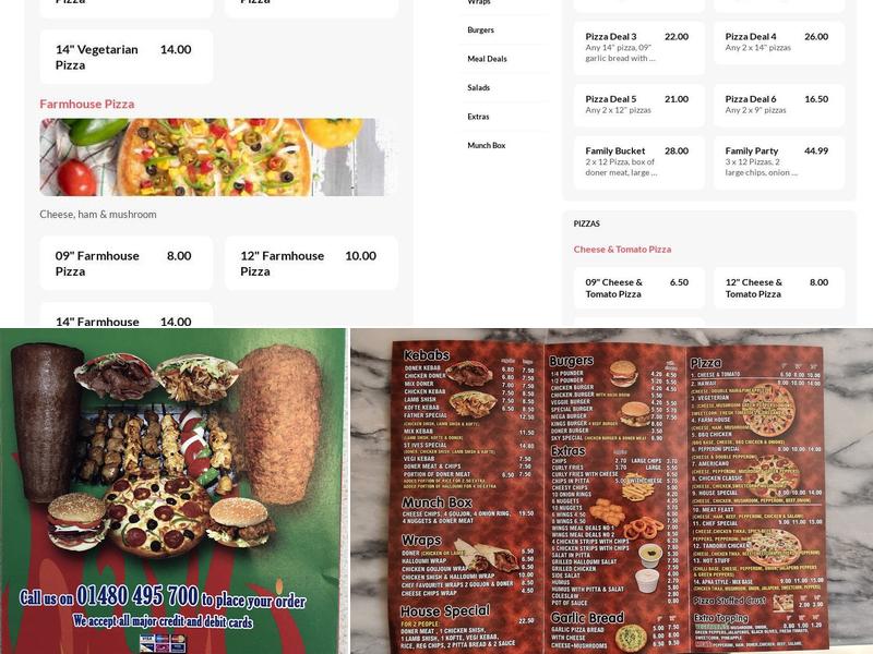 Pizza Perfection & Kebab Menu