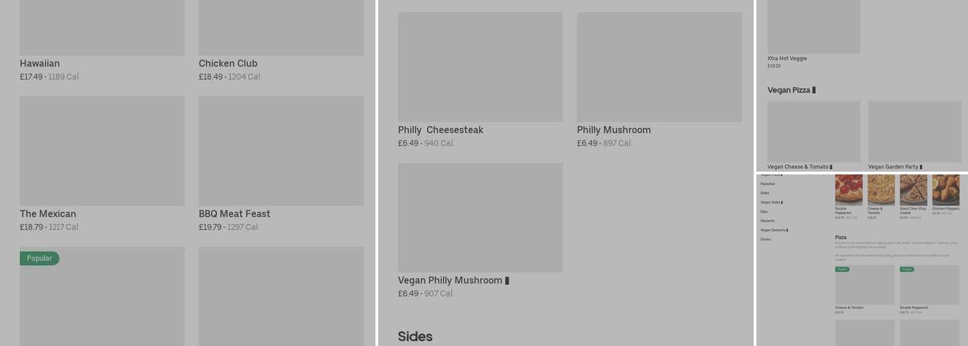 Papa Johns Pizza Menu