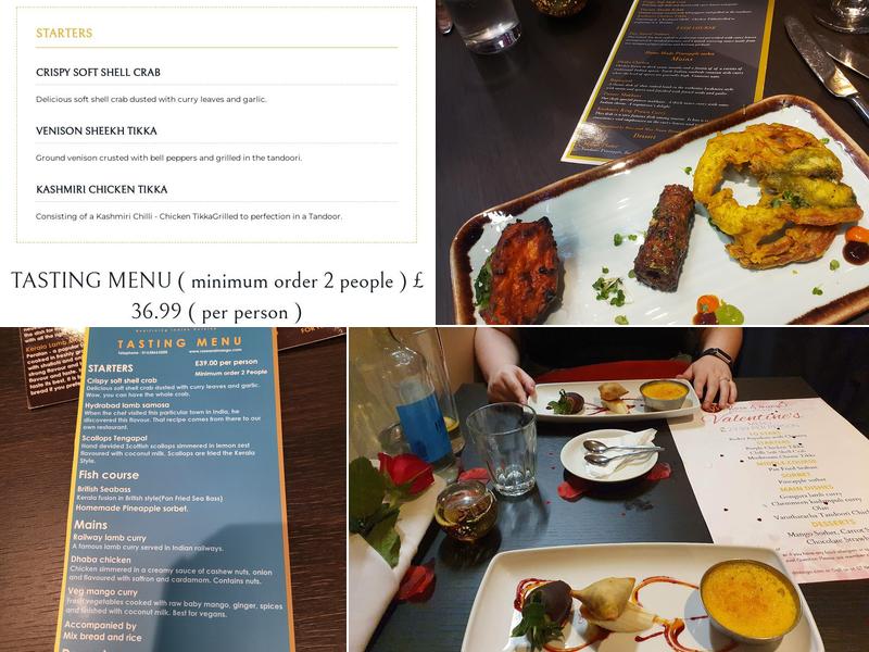 Rose and Mango Saint Neots Menu