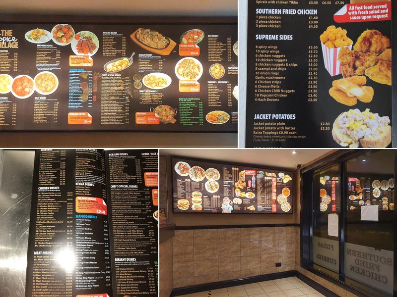 The Spice Village(St Neots)Limited Menu