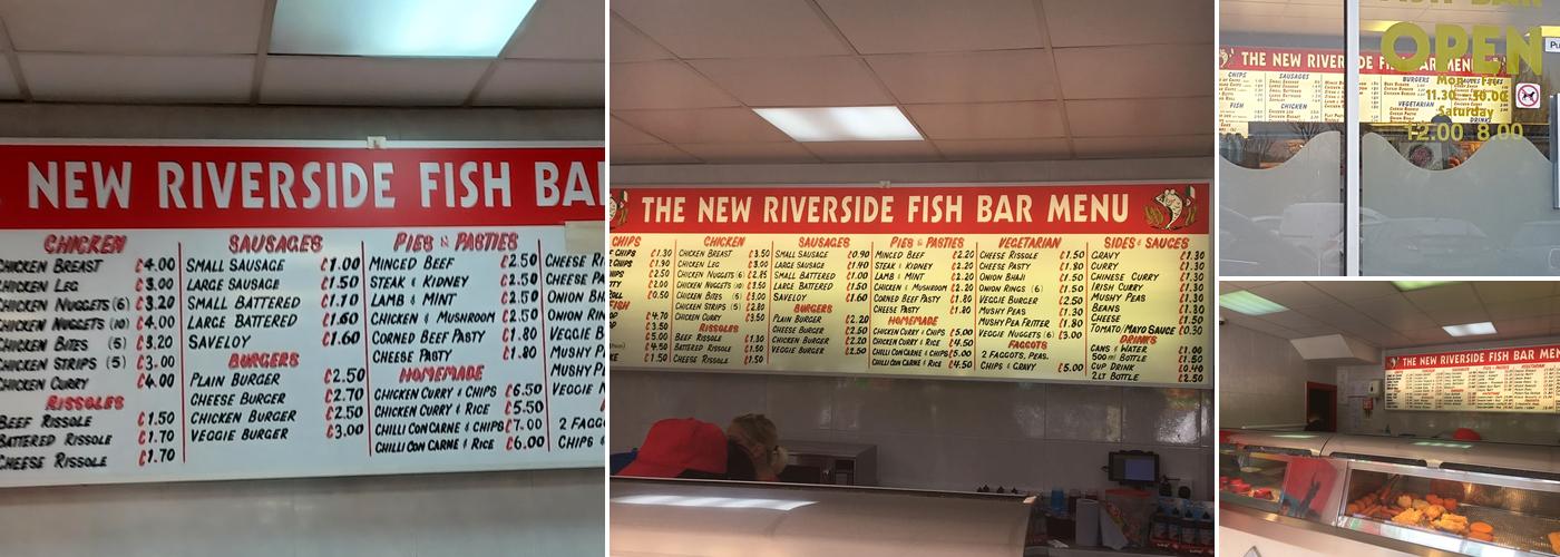 Riverside Fish Bar Menu