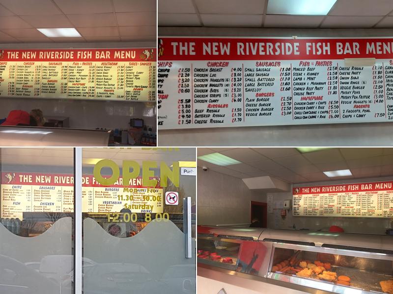 Riverside Fish Bar Menu
