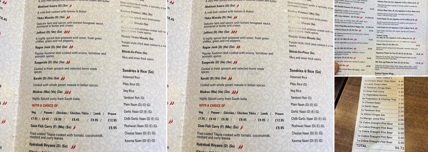 Karahi Wok- ( Indian & Chinese fine dine) Menu