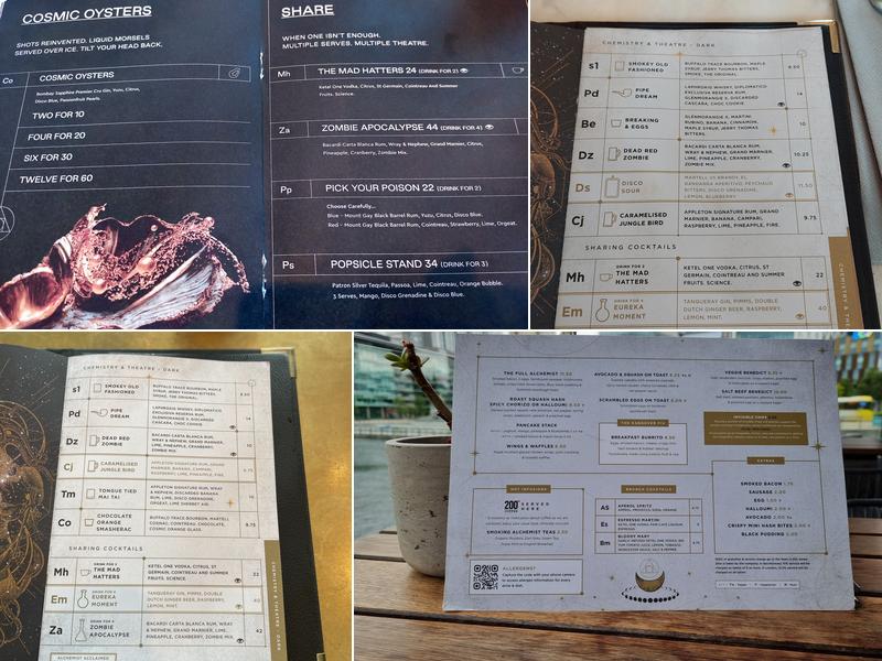 The Alchemist MediaCity UK Menu