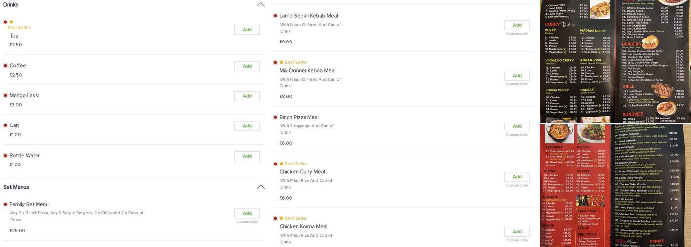 Aadams Authentic Grill & Kebab Menu