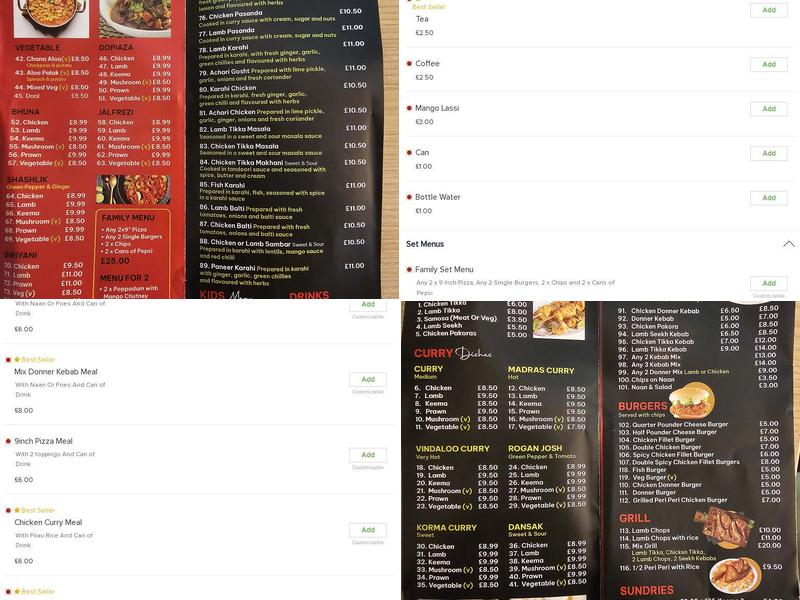Aadams Authentic Grill & Kebab Menu