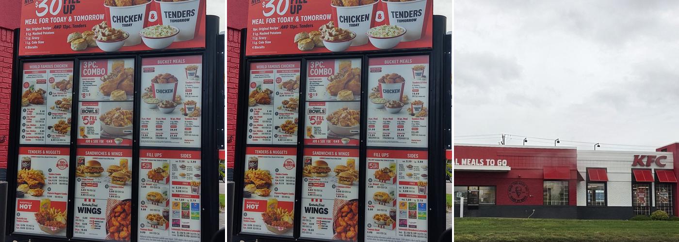 KFC Menu