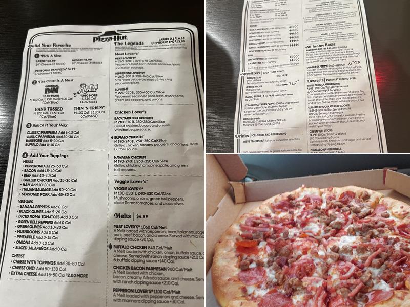 Pizza Hut Menu