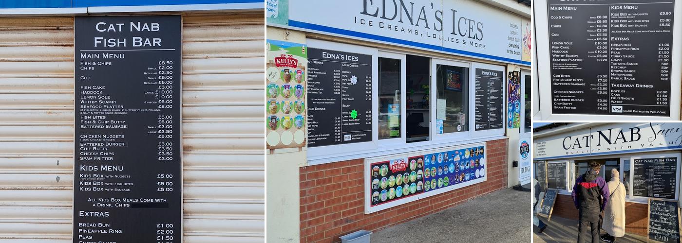 Cat Nab Fish n Chips Menu