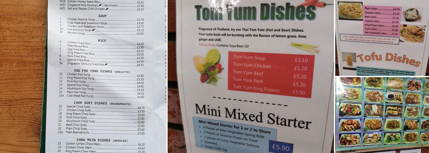 Canton Take Away Menu