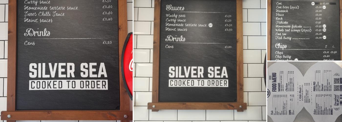 Silver Sea Sandhurst Menu