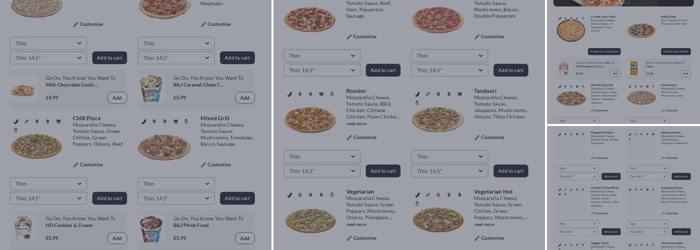 Herbies Pizza Sandhurst Menu