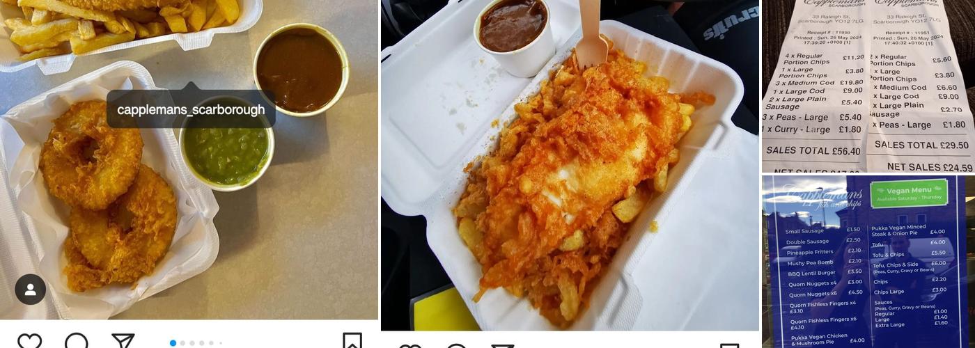 Capplemans Fish & Chips Menu