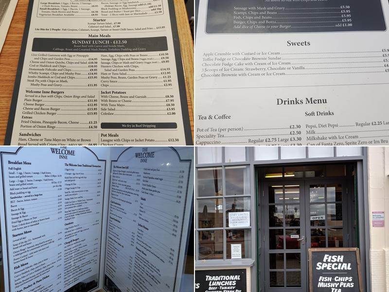 The Welcome Inne Menu