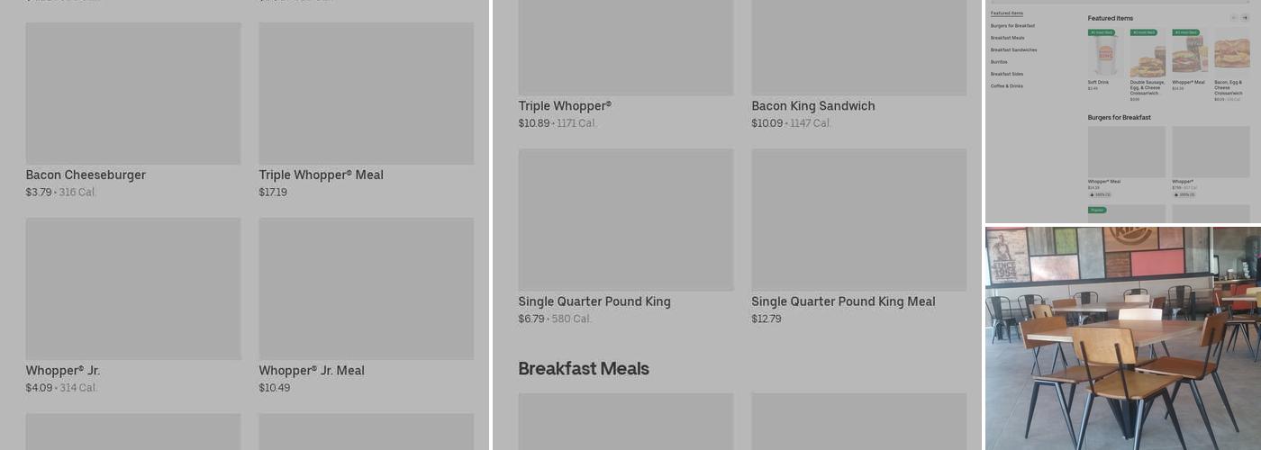 Burger King Menu