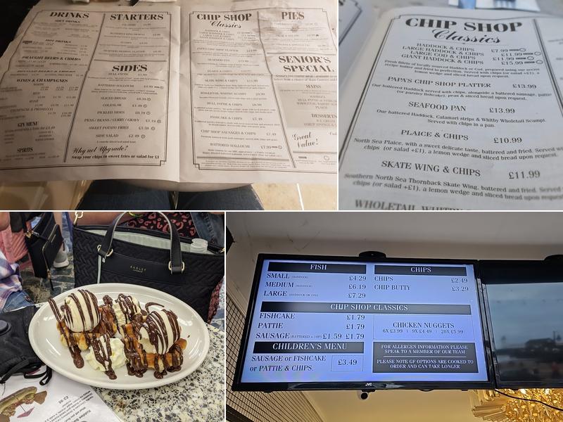 Papa's Fish & Chips Scarborough Seafront Takeaway Menu