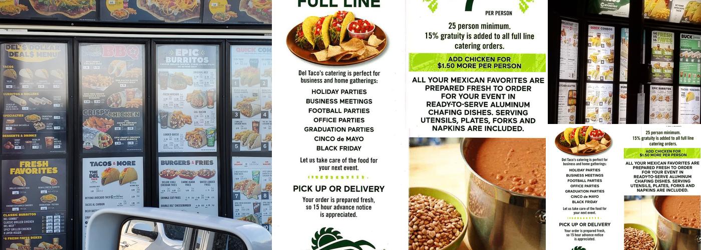 Del Taco Menu