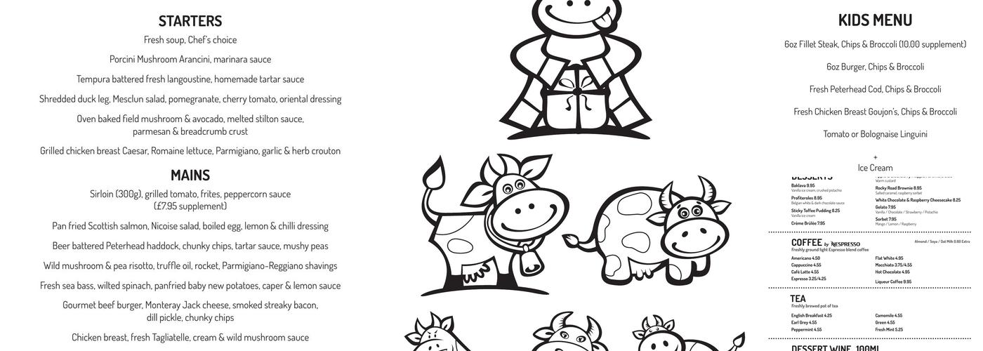 Branded Sevenoaks Menu