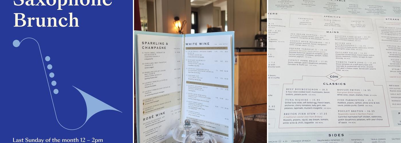 Côte Sevenoaks Menu