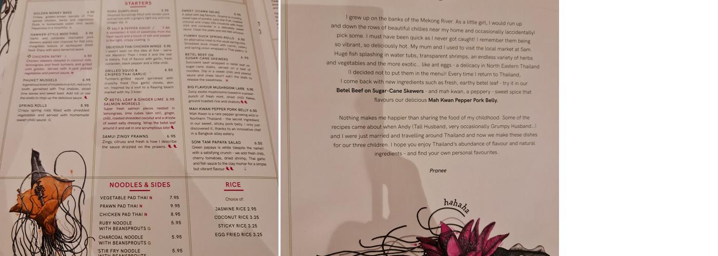 Giggling Squid - Sevenoaks Menu