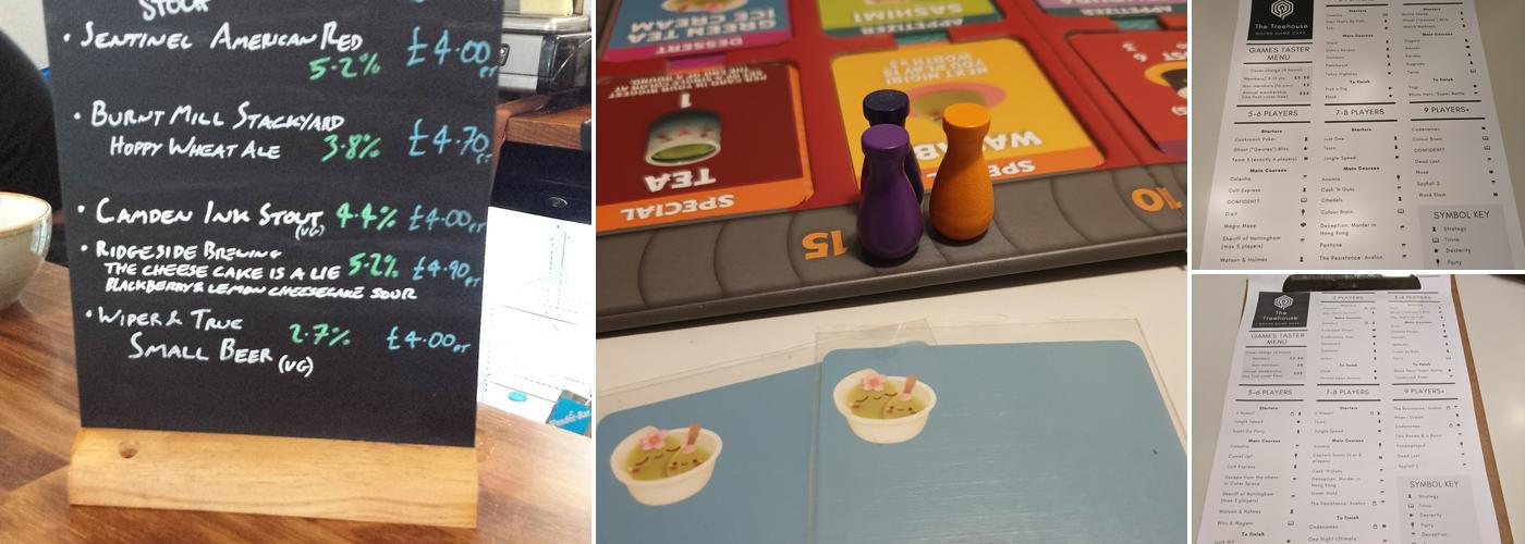 The Treehouse Board Game Café Menu