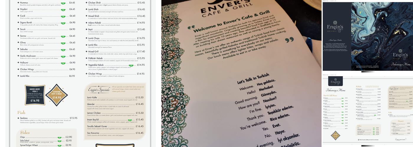 Engin’s Bar & Grill Menu