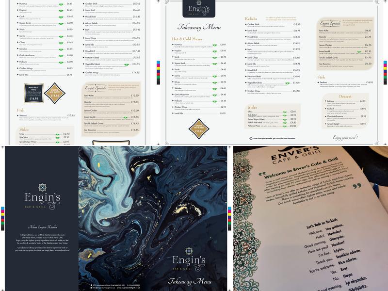 Engin’s Bar & Grill Menu