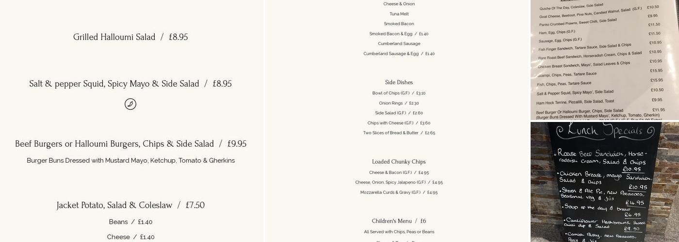 Shepton Brasserie Menu