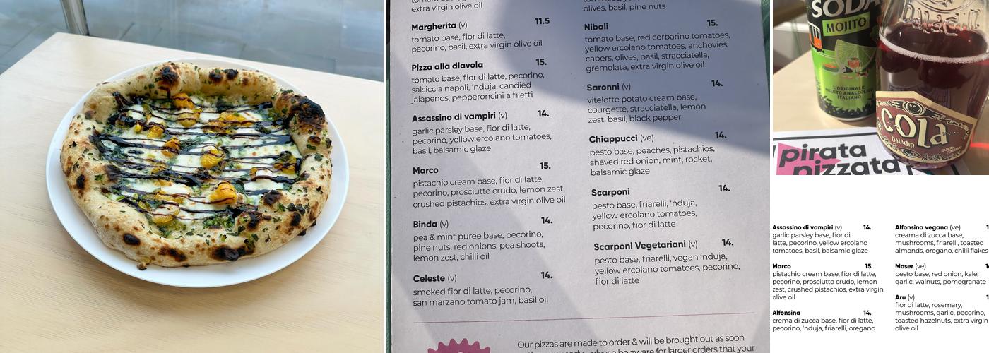 Il Pirata Pizzata Menu