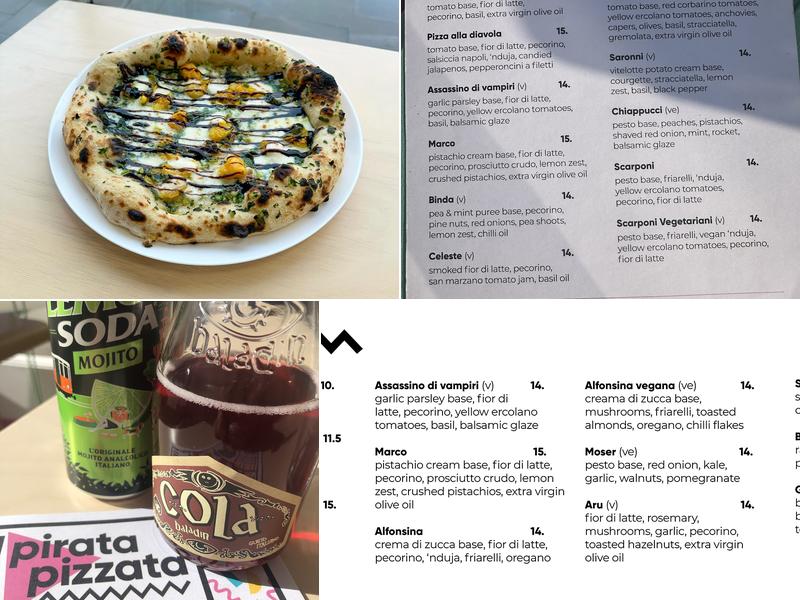 Il Pirata Pizzata Menu