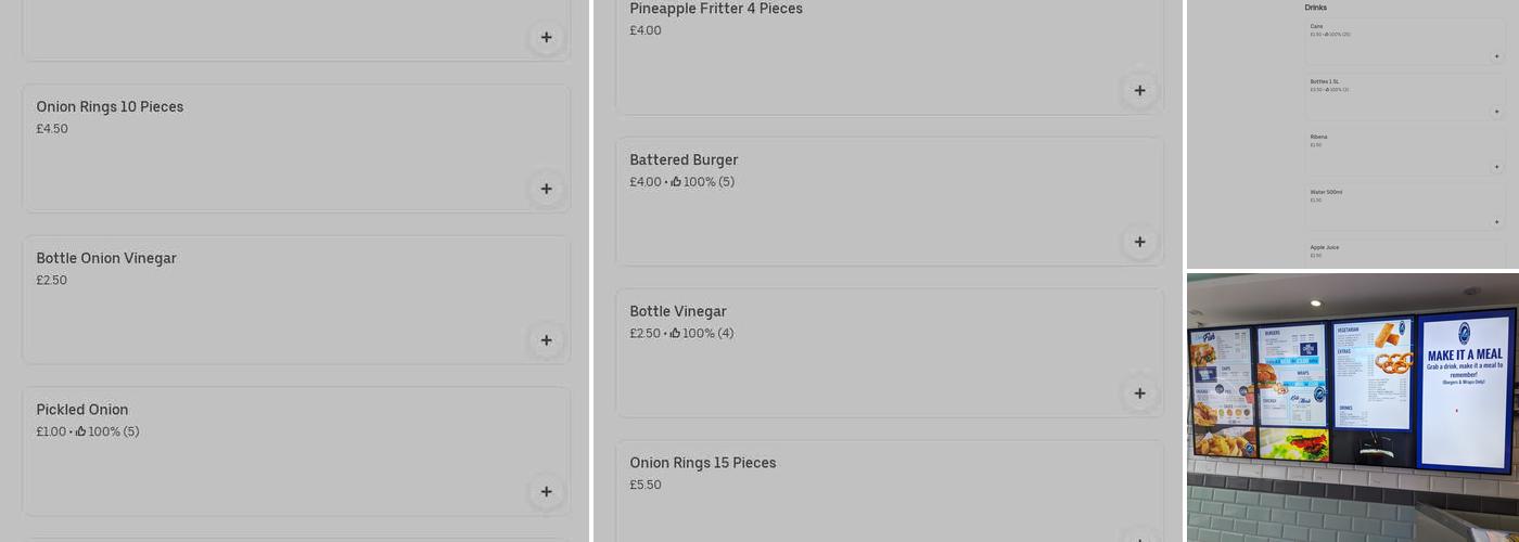 Shoreham Fish Bar Menu